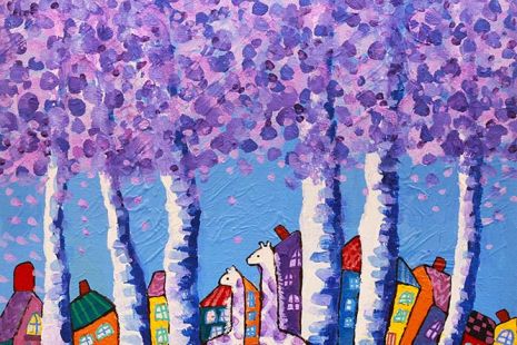 자작나무숲의 기린